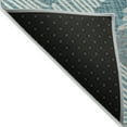 thumbnail image 3 of Addison Rugs Chantille Indoor/Outdoor Transitional Floral Teal Washable Runner Rug, 2'3" x 7'6", 3 of 6