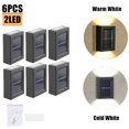 thumbnail image 1 of Lámpara Solar de pared para exteriores, luces LED impermeables para decoración de jardín, balcón, patio, calle, iluminación hacia arriba y hacia abajo, 1 a 16 piezas, 1 of 4