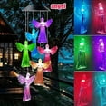 thumbnail image 2 of Led Color Changing Solar Wind Chime Light Waterproof Outdoor Windchime Butterfly Light Solar Hanging Lamp for Garden Decoration, 2 of 8