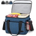 thumbnail image 1 of Insulated Lunch Bag for Men /Women Leakproof Lunch Box Freezable Lunch Organizer Reusable,Navy 30L, 1 of 6