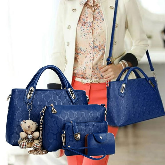 LULULION Ladies Handbag Classic Blue Tote Purses for Women