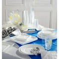 thumbnail image 3 of Genuine Joe Plastic Rectangular Table Covers 108" Length x 54" Width - Plastic - Blue - 6 / Pack, 3 of 5