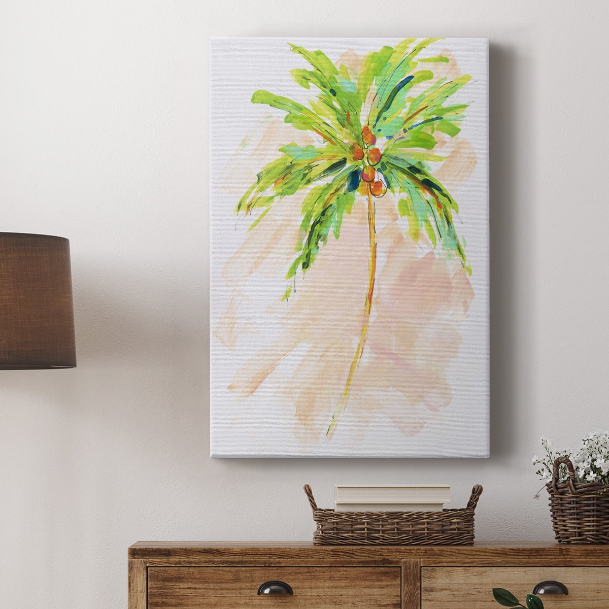 Coconut Palm II Premium Gallery Wrapped Canvas - Ready to Hang
