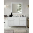 thumbnail image 2 of James Martin Vanities 527-V60S-3IBK Bright White Palisades 60" Free Standing Single Basin, 2 of 5