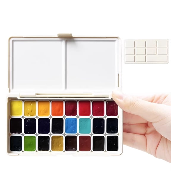 Michael Harding Professional Watercolor Set Handmade 24 Colors 1ml Artist Watercolor Color Card