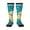 2 Black-1, variant on World Map With Landmarks Print Thigh High Socks Extra Long Stretchy Sock Women Over Knee High Opaque Stocking Daily Wear