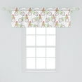 thumbnail image 2 of Ambesonne Geraniums Window Valance, Flower Basket in Bicycle, 42" x 18", White and Multicolor, 2 of 3