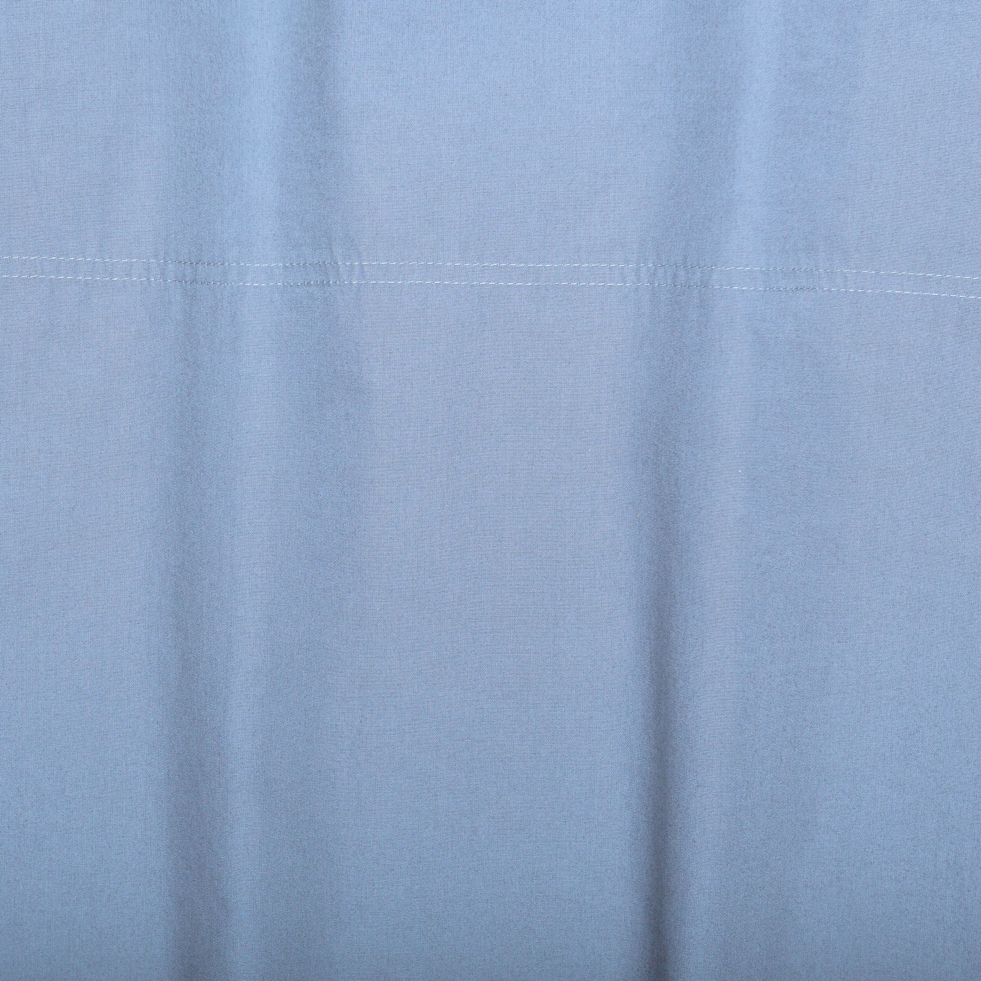 Better Homes & Gardens Washed Cotton Percale 300 Thread Count Sheet Set, Full, Blue