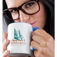 thumbnail image 2 of 3dRose, Myrtle Beach- South Carolina- Vintage Travel Design, 15oz Two-Tone Blue Mug, 2 of 7