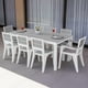 thumbnail image 1 of Juego De Comedor Exterior 8 Puestos Tipo Madera silver, 1 of 5