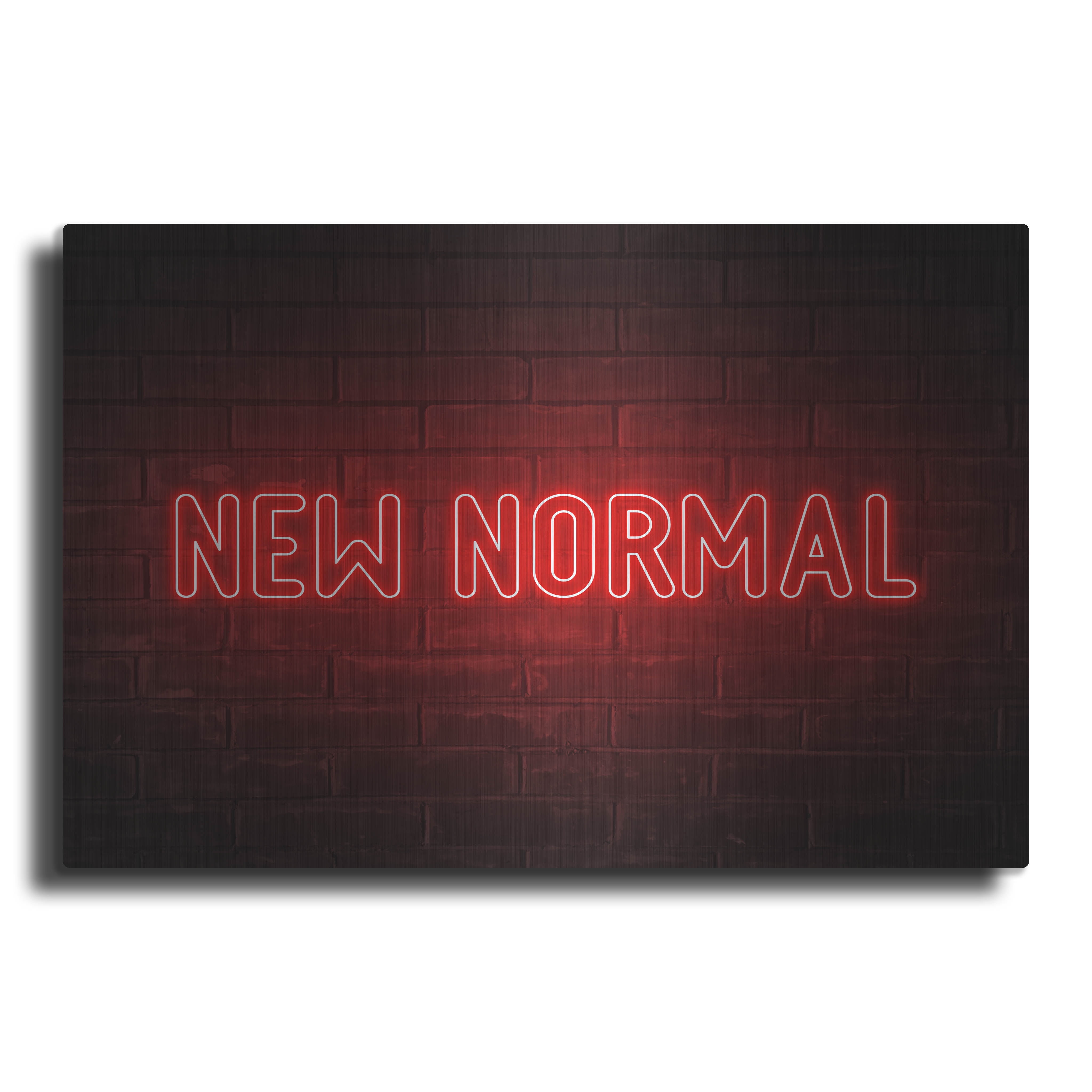 Luxe Metal Art 'New Normal In Neon Red' by Luxe Portfolio, Metal Wall ...