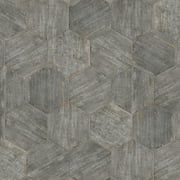 Somertile 14.125x16.25-inch Lambris Cendra Hex Porcelain Floor and Wall Tile (Case of 9)