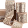 thumbnail image 4 of Bow Decoration Ribbon Roll Champagne Gold (Single) 4.5 Meters, 4 of 5