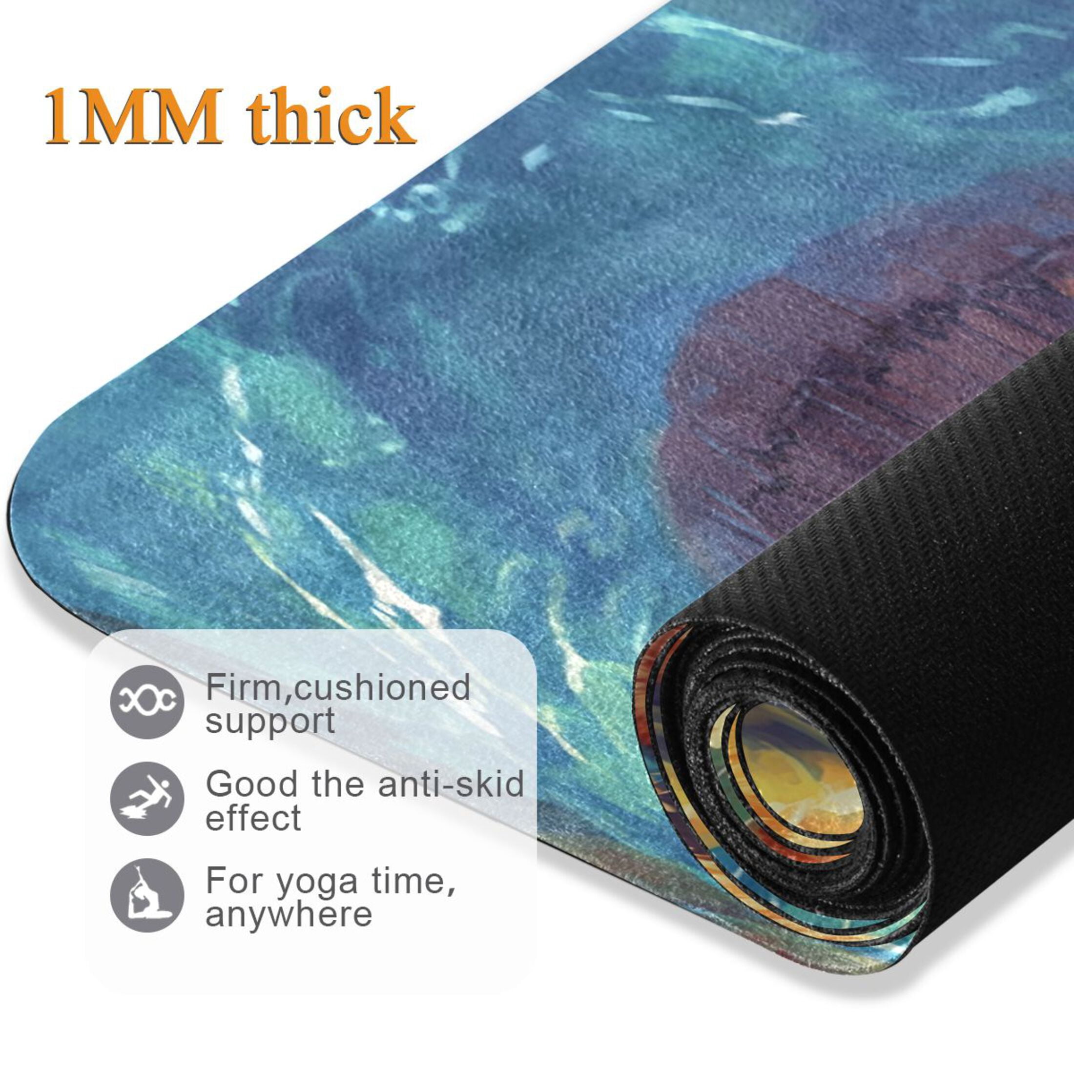 BZSMCE Yoga Mat Women Cats Swimming Fitness Mat