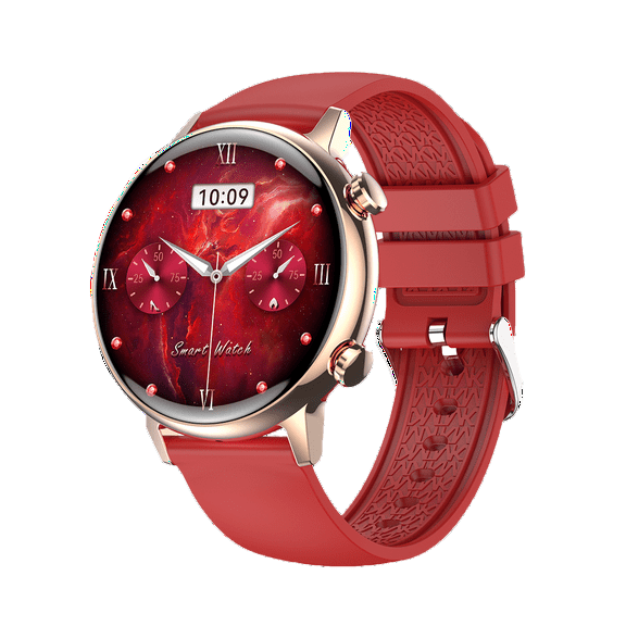 NEXOVA Smart Watch for Women Fitness Tracker AMOLED Screen Multiple Sports Modes Make/Answer Calls Message Notifications Pedometer IP68 Waterproof