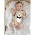 thumbnail image 3 of BemeyourBBs Baby Corduroy Romper Overalls Goose Embroidery Sleeveless Jumpsuit, 3 of 9