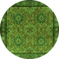 thumbnail image 1 of Ahgly Company Indoor Round Persian Green Traditional Area Rugs, 5' Round, 1 of 1