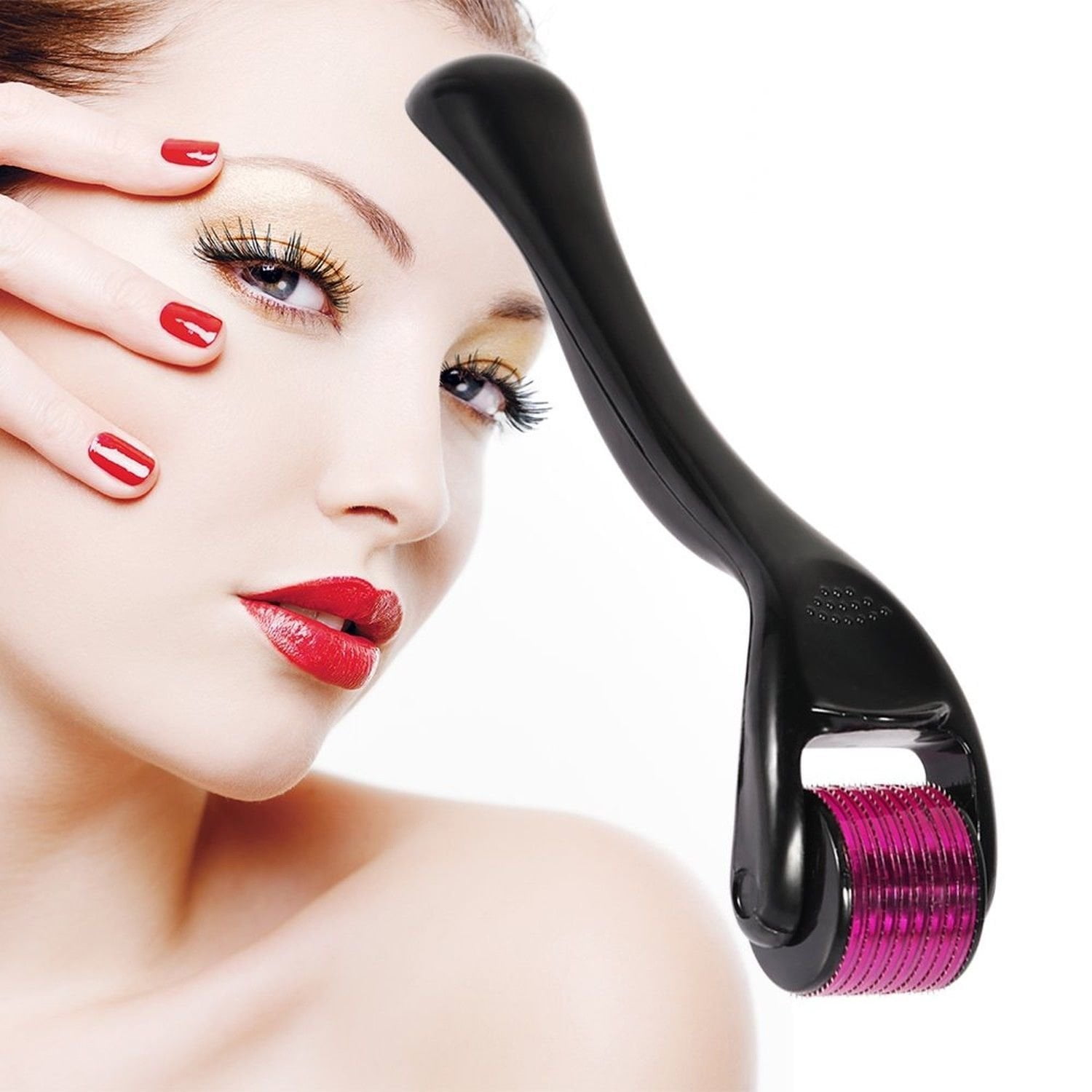Derma Roller, Titanium Microneedle Roller for Face 540 Micro Needles New Cosmetic Microdermabrasion Instrument