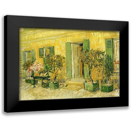 Van Gogh, Vincent 14x11 Black Modern Framed Museum Art Print Titled - Restaurant At Asnieres