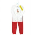 thumbnail image 2 of Hudson Baby Infant and Toddler Cotton Pajama Set, Fancy Rudolph, 12-18 Months, 2 of 4