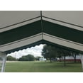 thumbnail image 3 of Delta Canopy 32'x16' Budget PVC Party Tent Wedding Canopy Gazebo with Steel Frame, Removable Side Window Walls and End Panels - Green White, 3 of 7