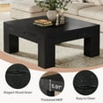 thumbnail image 5 of Finmind 39.4-Inch Square Coffee Table for Living Room, Farmhouse All Wood Accent Center Cocktail Table, 5 of 7