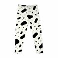 thumbnail image 3 of Lutiedan Cow Print Legging for Girls High Waisted Athletic Workout Pants Casual Full Length Running Leggings Size 3-8, 3 of 7