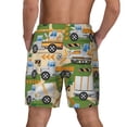 thumbnail image 3 of Xecao Construction Machinery1 for Men's Swimming Trunks Swim Trunks Quick Dry Swim Shorts with Mesh Lining Funny Swimwear Bathing Suits, 3 of 9