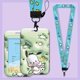 thumbnail image 3 of Sanrio Kuromi Student ID Card Holder with Lanyard Cute Pikachu Protective Card Case for School, Bus, Access Card, Work Badge, 3 of 5