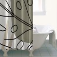 thumbnail image 4 of Brown Boho Plant Pattern Shower Curtain 36"x72" ,Bathroom Decorative Shower Curtains Set with 12 Hooks,Modern Waterproof Washable Shower Curtain, 4 of 6