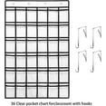 thumbnail image 2 of Classroom Pocket Chart for Cell Phones,36 Clear Pocket Chart for Calculator Holder with 36 Number Sticker (White), 2 of 8