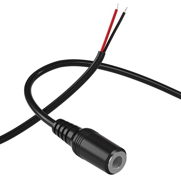 Siocen Reemplazo De Conector Hembra De 3,5 Mm A Cable Desnudo Trs De Extremo Abierto, Estéreo De 2 Polos, Conector Jack De 3,5 Mm De 1/8 ", Conector Hembra De 3,5 Mm Para Auriculares, Cable De Audio A