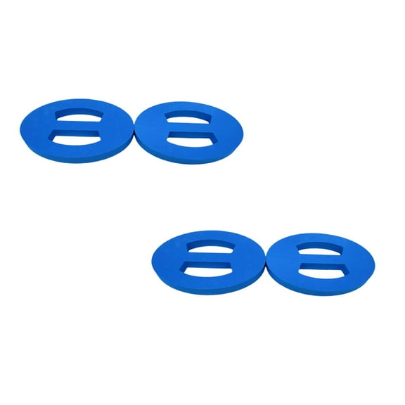 Aquatic Exercise Discs Set of 4 - EVA Foam Water Resistance Weights for Swimming & Pool Therapy - Handheld Floating Discs for Aerobics, Beginners & Arthritis Relief (11. Inch)