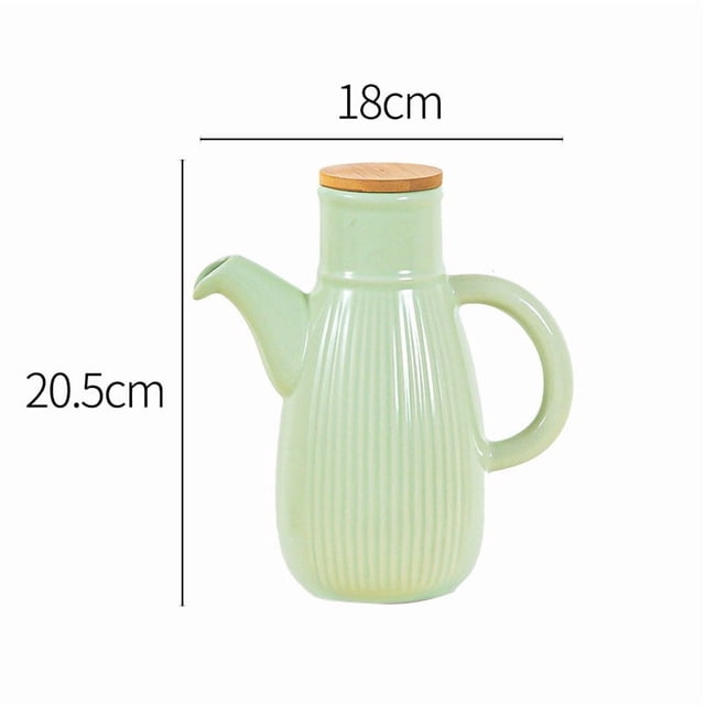 Elegante botella de aceite de cerámica for cocinar y condimentar, perfecta for aceite de oliva, salsa de soja y vinagre.