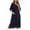 Navy, variant on Leesechin Clearance Women's Winter Warm Nightgown Nightdress Zip with Pokets Plus Size Pajamas