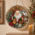 thumbnail image 4 of Dalang Christmas Hanging Home Accent, Acrylic Rhinestone Wreath Sign, Decorative Front Door Window Covered Porch Holiday Display, 7.9 in, 4 of 8