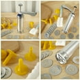 thumbnail image 4 of Ikoopy Cookie Press Kit DIY Cookie Press Decorating Kit Detachable Cookie Decorating Press with 4 Icing Nozzles and 20 Cookie Molds Reusable Dessert Decorating Syringe Set Cookie Maker Pres, 4 of 10