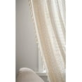 thumbnail image 5 of Ymam.Light Beige Lace Curtains - Boho Semi-Sheer Windows Curtains, Rod Pocket Crochet Vintage Cotton Tassel Curtains, 2 Panels 59" x 63", 5 of 7