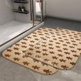 thumbnail image 5 of 1pc Gingerbread Men Absorbent Non-Slip Bathroom Thickened Flannel Rug Decor,Soft,Quick Drying,Suitable For Indoor/outdoor Use,Bathrooms,Bedrooms,Kitchens,Terrace,Laundry Rooms,16"x24", 5 of 9
