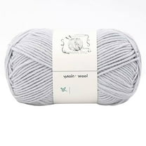 LGCASL Hand-Knitted Yarn #2 Light Gray, 1Pc=100G Hand Woven Cotton Yarn Soft Crochet Yarn for Hand Knitting Warm Sweater Sofa Cushion Scarf Diy