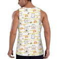 thumbnail image 6 of Rocae Rabbit And Milk Tea for Men's Workout Tank Top Men's Running Tank Top Dry Fit Athletic Workout Tank TopsSmall, 6 of 9