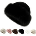 thumbnail image 1 of Womens Winter Faux Fur Bucket Hat,Fluffy Furry Warm Hat for Cold Weather, 1 of 6