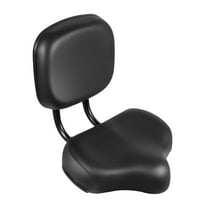 ChicHomey Oversized Bike Seat with Backrest,Extra Wide Saddle Soft Sponge Cushion,Adjustable Heigh,Universal for Bikes & Tricycles,Cycling Comfort