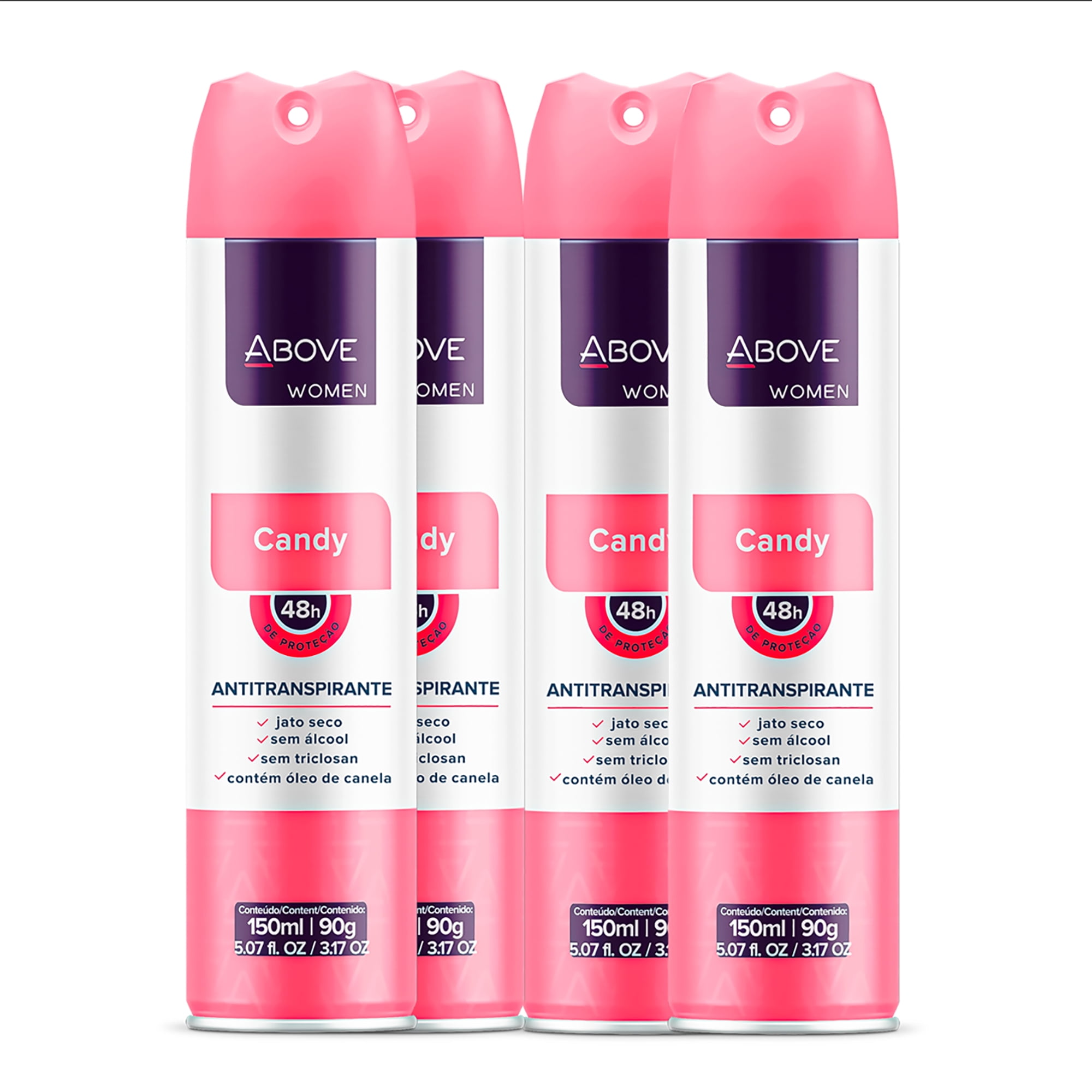 ABOVE 48 Hours Antiperspirant Deodorant Set Dry Spray for Women Protects Against Sweat and