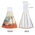 thumbnail image 3 of Yayeee Kitchen Hanging Hand Towels Set of 2 with Loop Bathroom Absorbent Tie Towel, Beige Glasses, 3 of 7