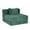 Dark Green, variant on Weetoo Single Seater Sofa Bed, Convertible Boneless Sectional Couch, Chenille Fabric  for Living Room