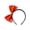 Carrot, variant on Vegan Leather Bow Headband for Girls - 1 Pack - Summer Crystal