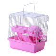 thumbnail image 1 of Jaula de viaje para cobayas, ratas y otros animales pequeños. Accesorios para el transporte. Rosa, 1 of 9