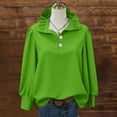 thumbnail image 1 of TaTaai 2026 Spring Summer Solid Color Button Top for Women Long Sleeve Round Neck Casual Blouse Soft Comfy Lightweight Daily Vacation Outfits Gift, 1 of 5