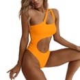 thumbnail image 1 of Sonducket Poliéster Mujer Bikinis Transpirable Alambre Elástico Elegante Niñas Playa Piscina Fiesta Natación Traje de baño Naranja Amarillo Type2 NO2, 1 of 6